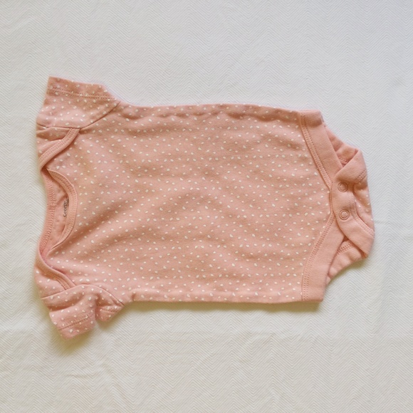 newborn baby girl peach layette bundle lot 5 pieces george & child of mine - Picture 6 of 10